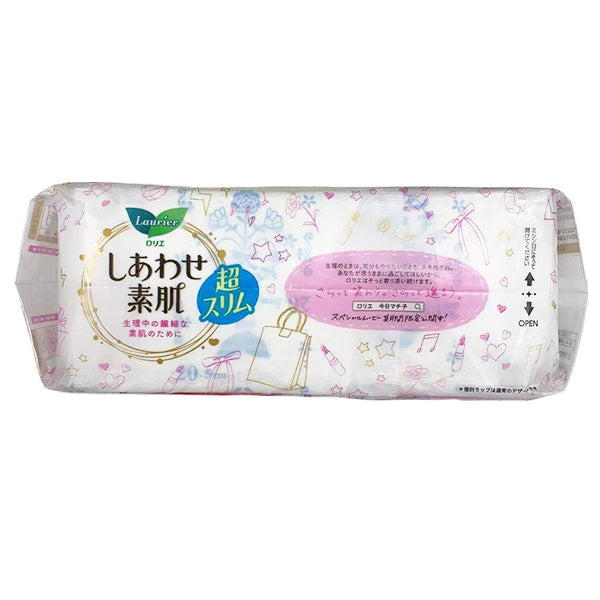 Laurier F, Happy Skin, Ultra-Slim, for Regular Day Use, w/Wings