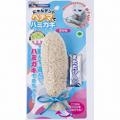 CattyMan Nyandent Toothbrushing Loofah, Fish