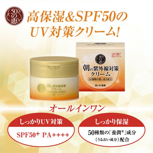 50 Megumi Morning UV Protection Cream SPF50 + PA ++++ 90g