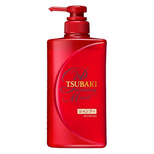 TSUBAKI Premium Moist Shampoo Pump (490mL)