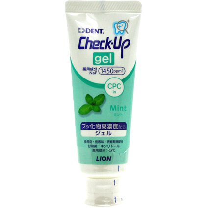 LION DENT Check-Up gel Mint Flavor 75g