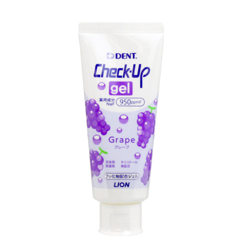 LION DENT Check-Up Gel Grape Flavor 60g