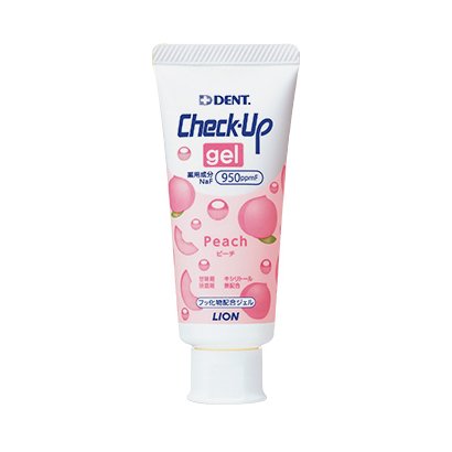 LION DENT Check-Up Gel Peach Flavor 60g