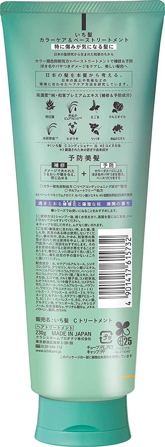 Ichikami Color Care & Base Treatment Rinse-Off Treatment 230g