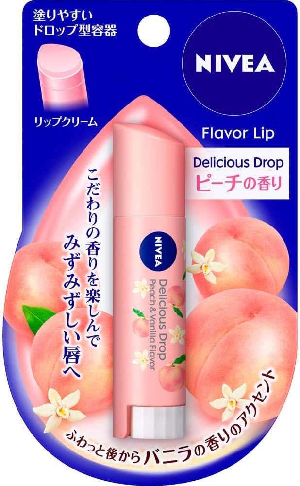 Nivea Flavor Lip Delicious Drop Peach 3.5g SPF11