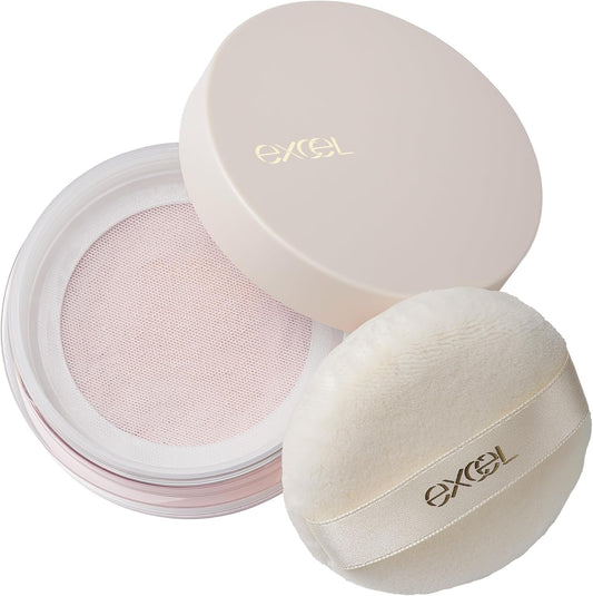 Excel Extra Rich Serum-Infused Face Powder EX03 Shimmer Pink