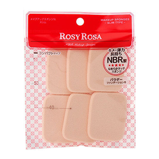 Rosy Rosa Sponge N Slim 6P (Makeup Sponge Puff)