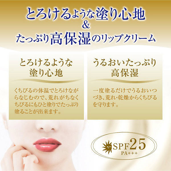 Mentholatum Melty Cream Lip Rich Honey 2.4g SPF25 / PA +++