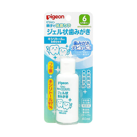 Pigeon Parent & Child Baby Teeth Care, Gel-Type Toothpaste, 40ml