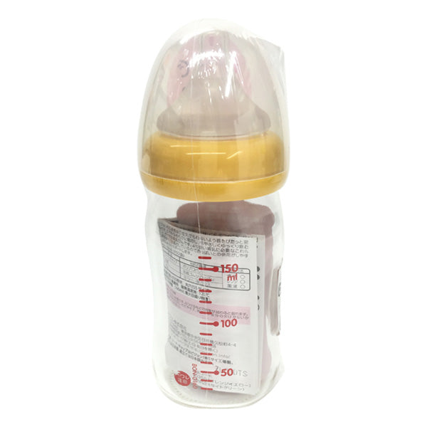 Authentic Breastfeeding Style Feeding Bottle, Heat-Resistant Glass, 160 Orange N