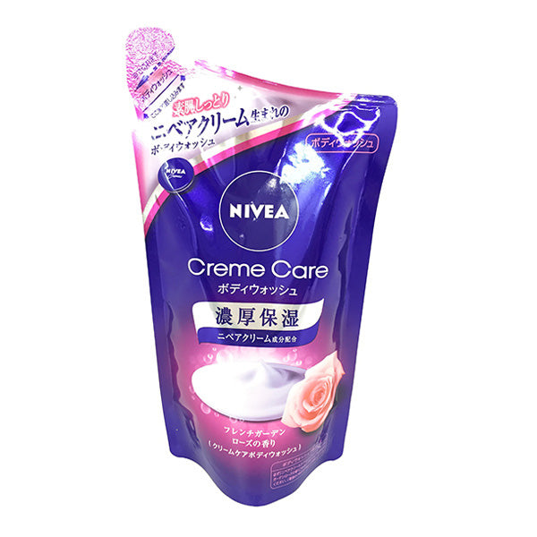 Nivea Creme Care Body Wash, French Rose, Refill