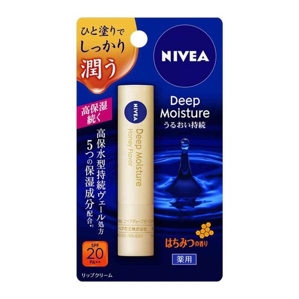 Kao Nivea Deep Moisture Lip, Honey Fragrance (Quasi Drug)