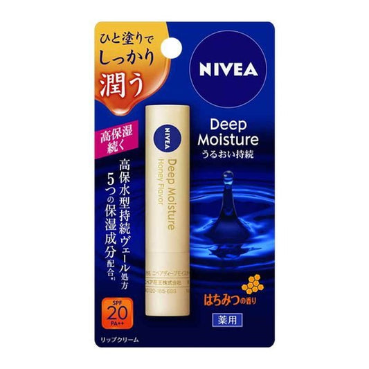 Kao Nivea Deep Moisture Lip, Honey Fragrance (Quasi Drug)