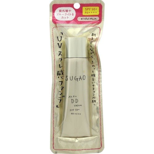 ROHTO Pharmaceutical, SUGAO Air Fit DD Cream, 01 Pure Natural (Bright Skin Color)