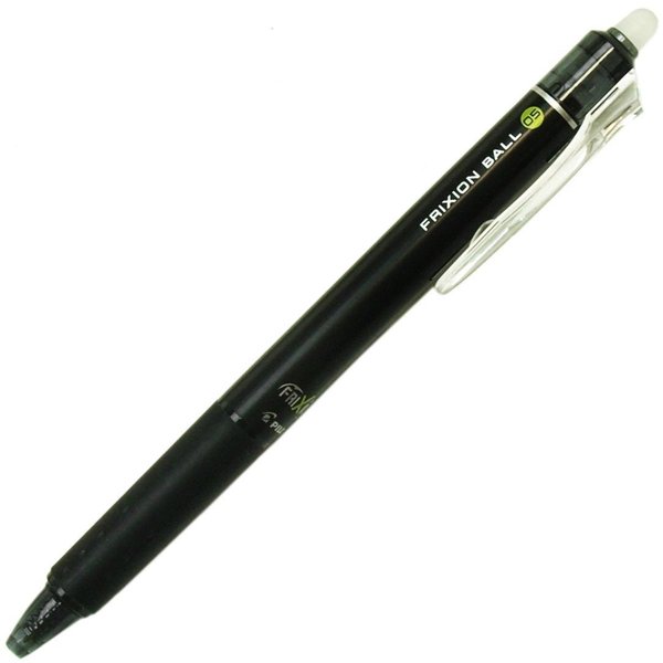 PILOT Frixion Ball Knock, 0.5mm, Erasable Ballpoint Pen, Black