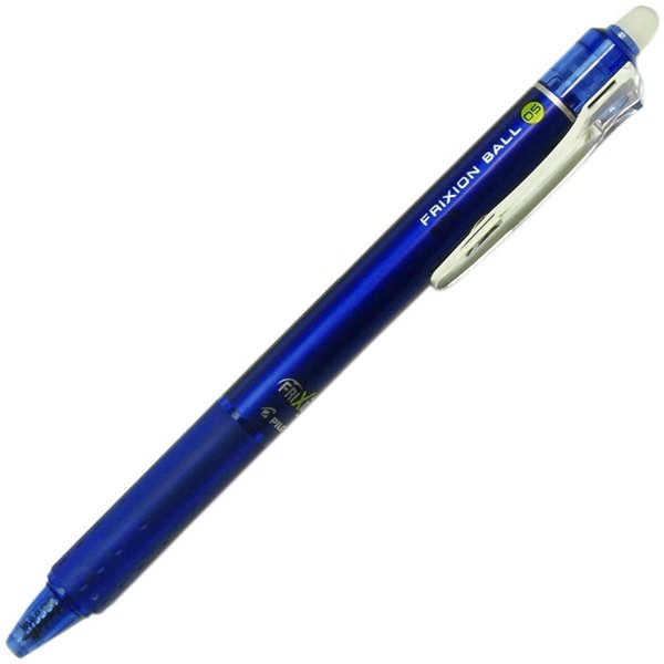 PILOT Frixion Ball Knock, 0.5mm, Erasable Ballpoint Pen, Blue