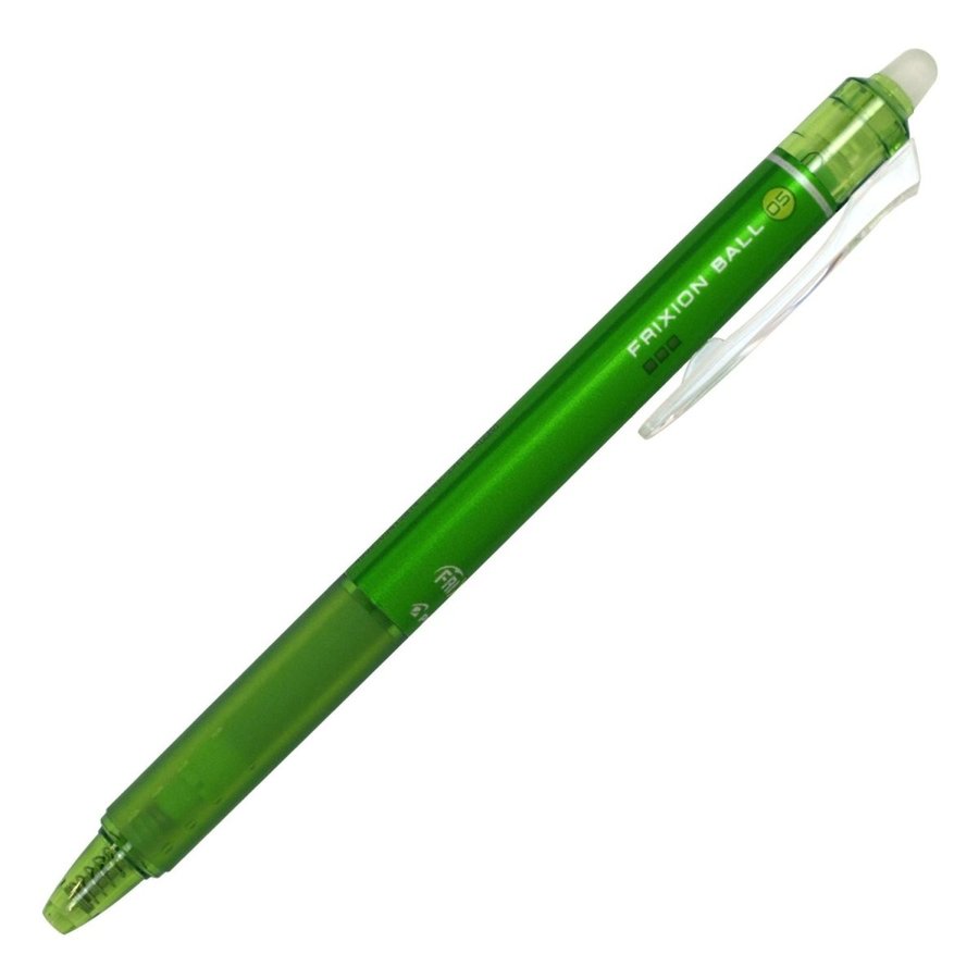 PILOT Frixion Ball Knock, 0.5mm, Erasable Ballpoint Pen, Light Green