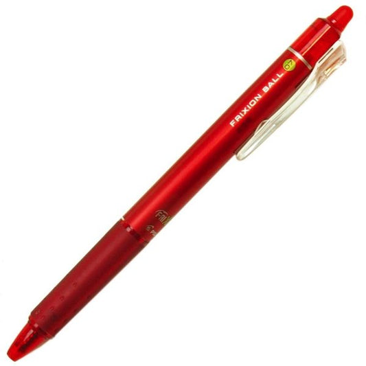 PILOT Frixion Ball Knock, 0.7mm, Erasable Ballpoint Pen, Red