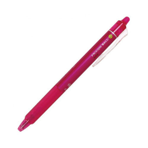 PILOT Frixion Ball Knock, 0.7mm, Erasable Ballpoint Pen, Pink