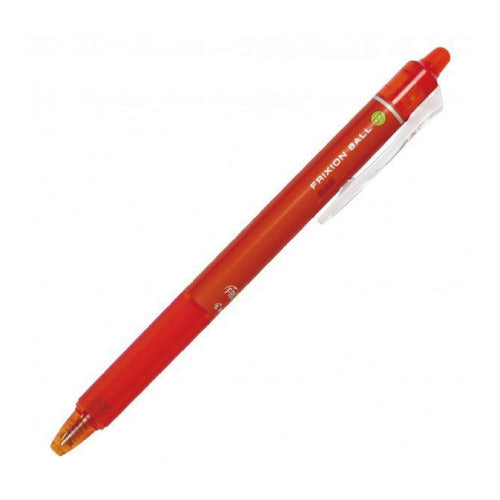 PILOT Frixion Ball Knock, 0.7mm, Erasable Ballpoint Pen, Orange