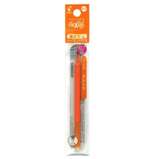 PILOT Frixion Ball Knock, 0.7mm, Orange Replacement Core