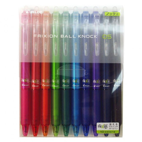 PILOT Frixion Ball Knock, 0.5mm, 10 Color Set