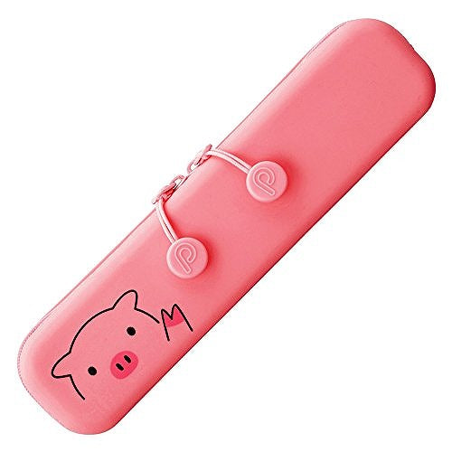 PuniLabo Slim Zipper Pouch, Pig