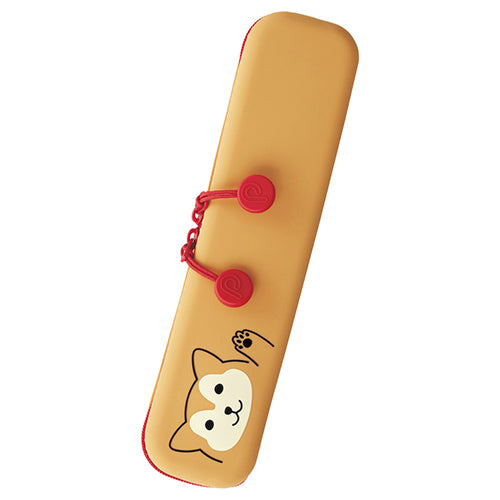 PuniLabo Slim Zipper Pouch, Shiba Dog