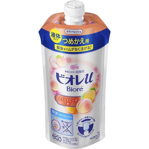 Kao Biore u Body Wash, Sweet Peach Fragrance, Refill