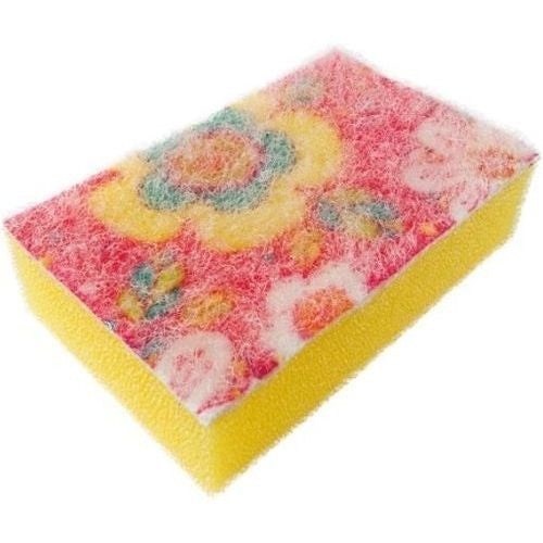 Cleanart Kitchen Sponge, Flower, Pink