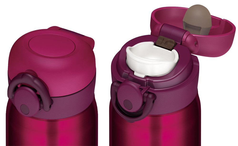 Thermos Vacuum Insulation Portable Mug, 0.35L Wine Red