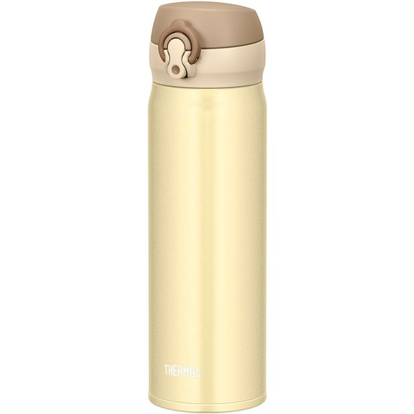 Thermos Vacuum Insulation Portable Mug, 0.5L Creamy Gold