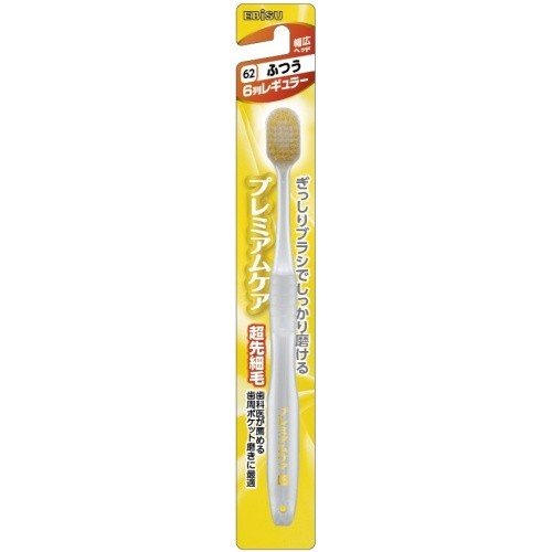 Ebisu Premium Care Toothbrush 6-Row Regular Type, Regular (Color Not Selectable)