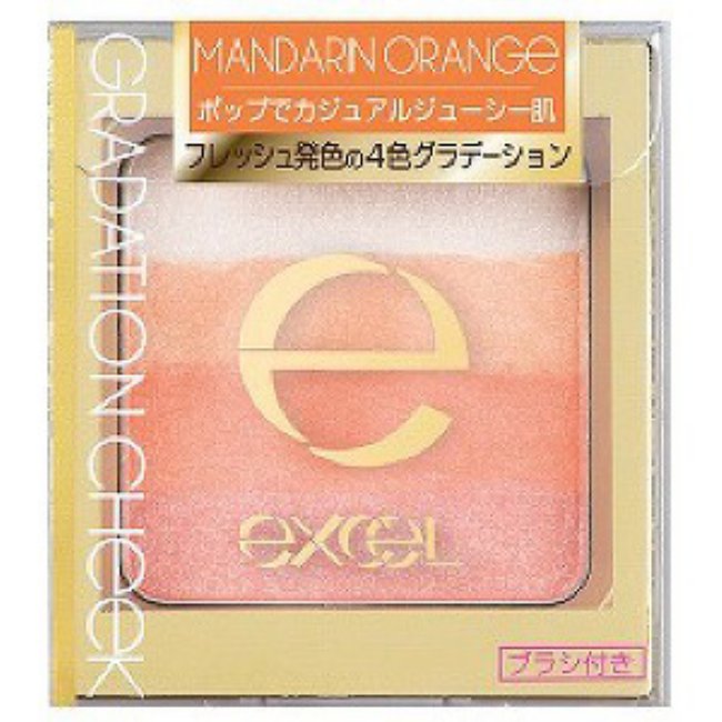 Excel Gradation Cheek N, GC04 Mandarin Orange