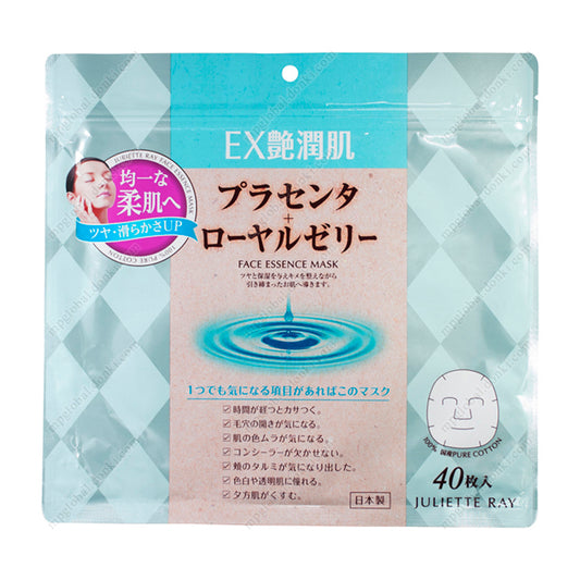 JR EX Glossy Moist Skin Placenta + Royal Jelly Mask