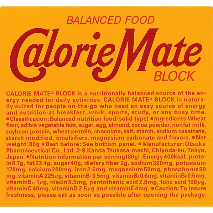 Calorie Mate, Block, Chocolate Flavor (10 set)