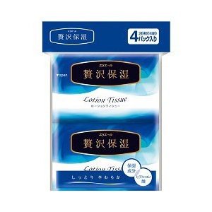 Elleair Luxurious Moisturizing Pocket Tissues, 4 Pack