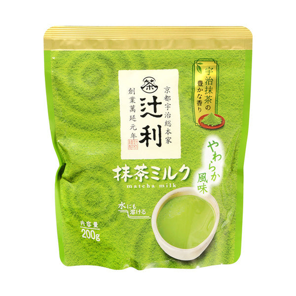 Tsujiri Matcha Tea Milk, Mild Flavor (6 set)