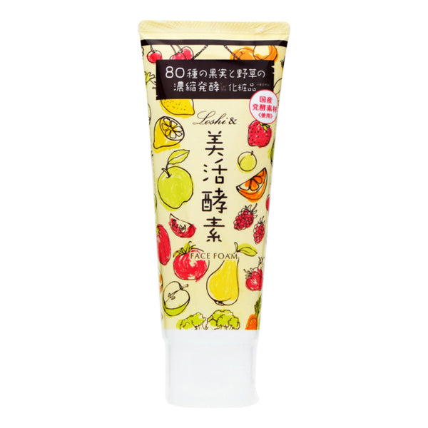 Loshi Beautiful Enzyme Face Foam - 80 Fermented Plant Extracts – japan ...