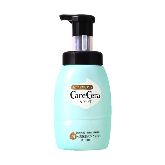 ROHTO CareCera Highly Moisturizing Foam Body Wash, Pump Bottle 450ml