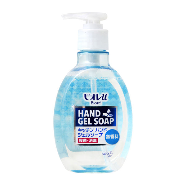 Biore u Kitchen Hand Gel Soap, Fragrance-Free, Pump, 250ml