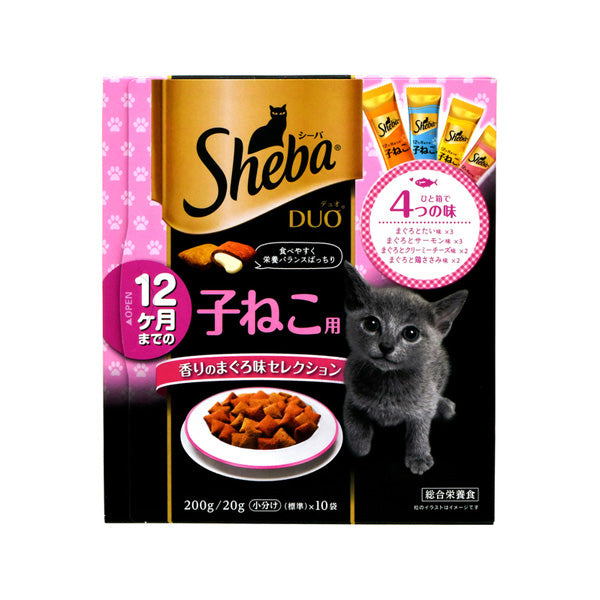 Sheba Duo For Kittens Up To 12 Months, Fragrant Tuna Flavor Selection (200g)