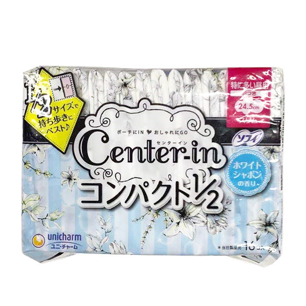 Center-in Compact Fragrance of White Soap For Heavy Days 17 Pads