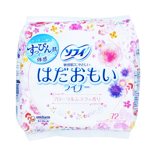 SOFY Hadaomoi Pantyliner Floral Musk Fragrance (72 units)