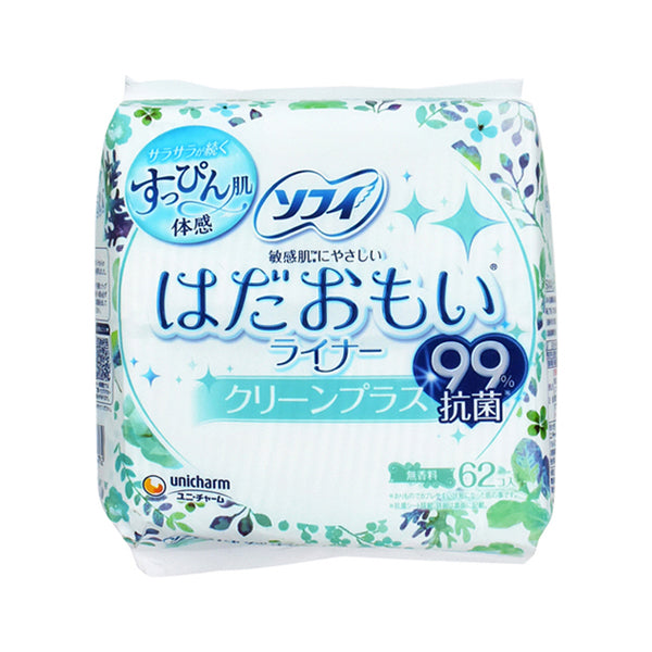 SOFY Hadaomoi Pantyliner Clean Plus (62 units)