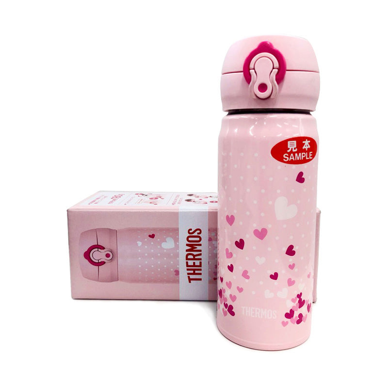 Thermos Vacuum Insulation Portable Mug, 0.4L JNL-403 Pink Heart