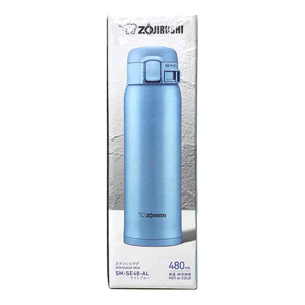 ZOJIRUSHI Stainless Steel Mug, TUFF 480ml LIGHT BLUE SM-SE48-AL