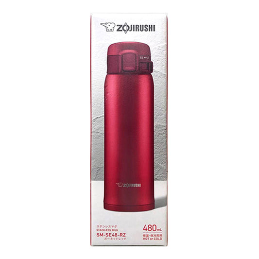 ZOJIRUSHI Stainless Steel Mug, TUFF 480ml 480ml Garnet red SM-SE48-RZ