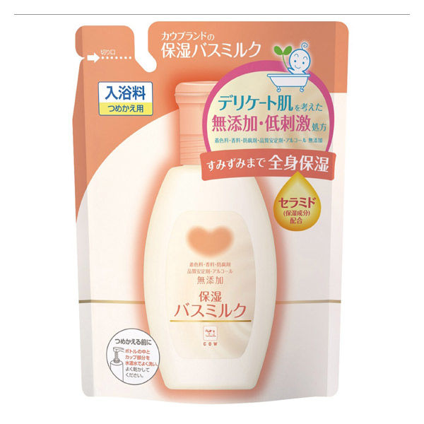 Cow Brand Additive-Free Moisturizing Bath Milk Refill 450mL