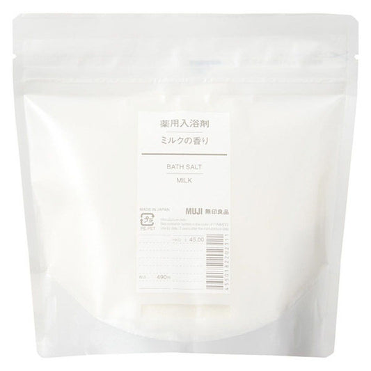 MUJI Medicinal bathing agent, milk scent 380g, with spoon